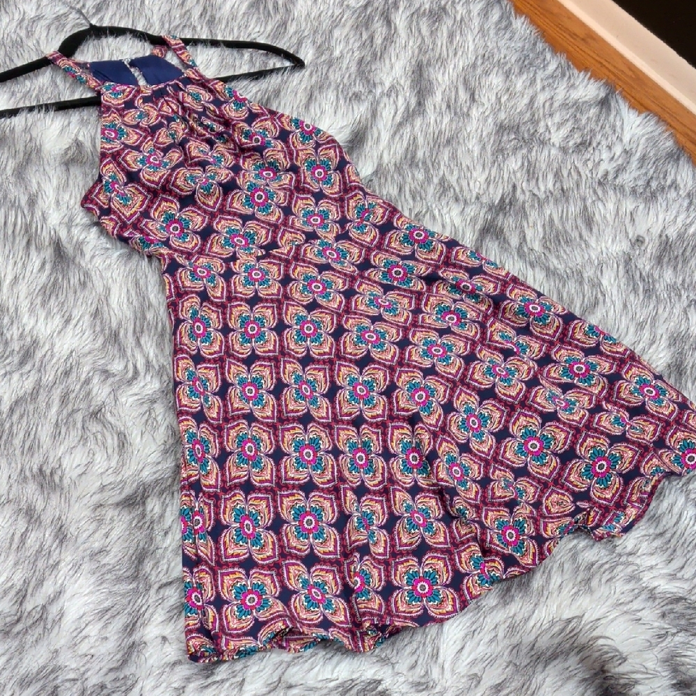 Express Multicolor Patterned Mini Dress - image 1